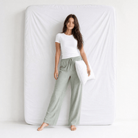 Pantalon Pyjama Vert Coton