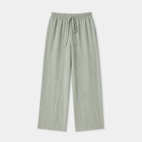 Pantalon Pyjama Vert Coton