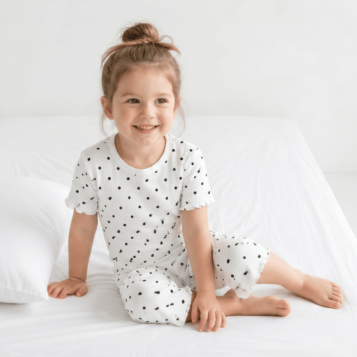 Pyjama à Pois Bébé Fille