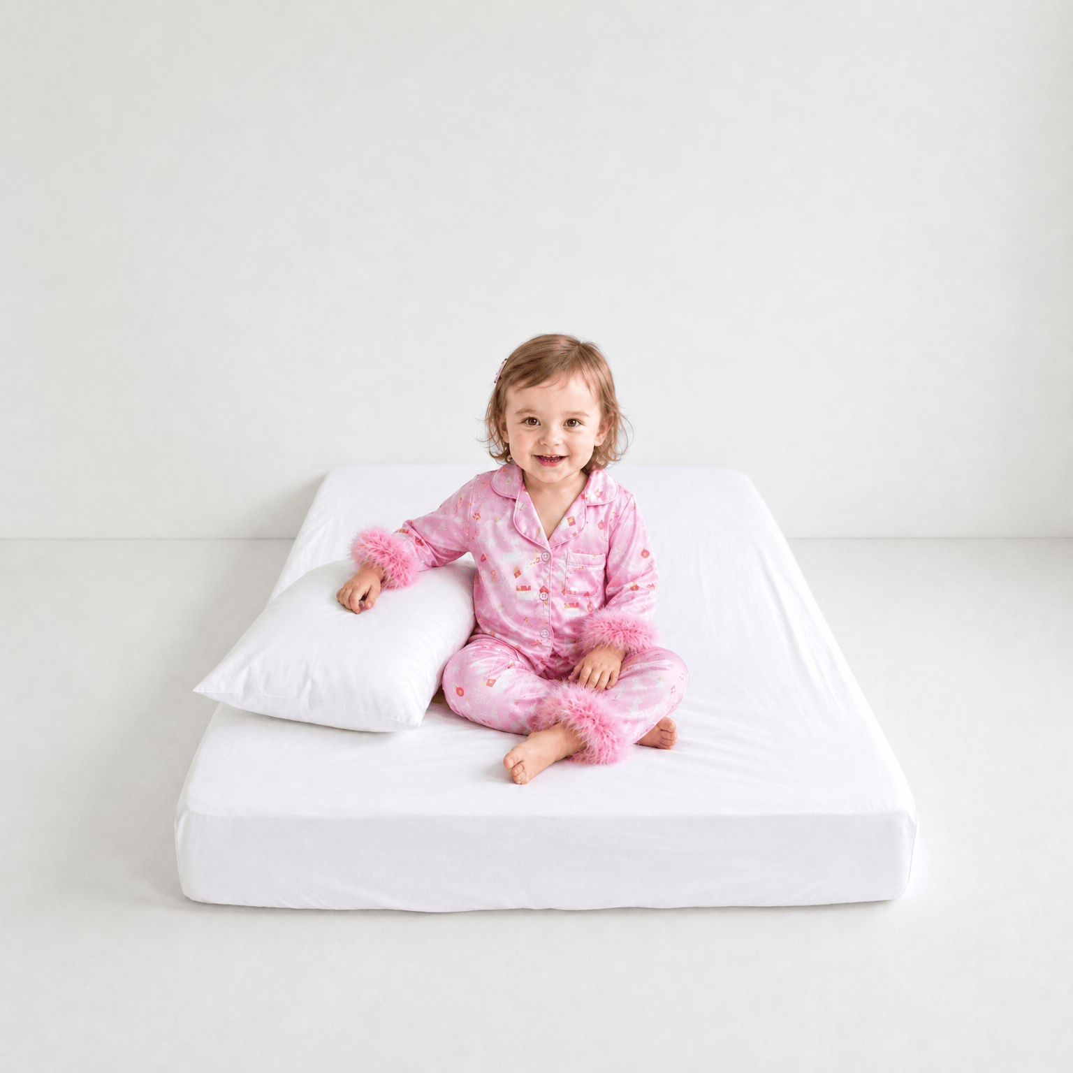 Pyjama Bébé Noël Rose