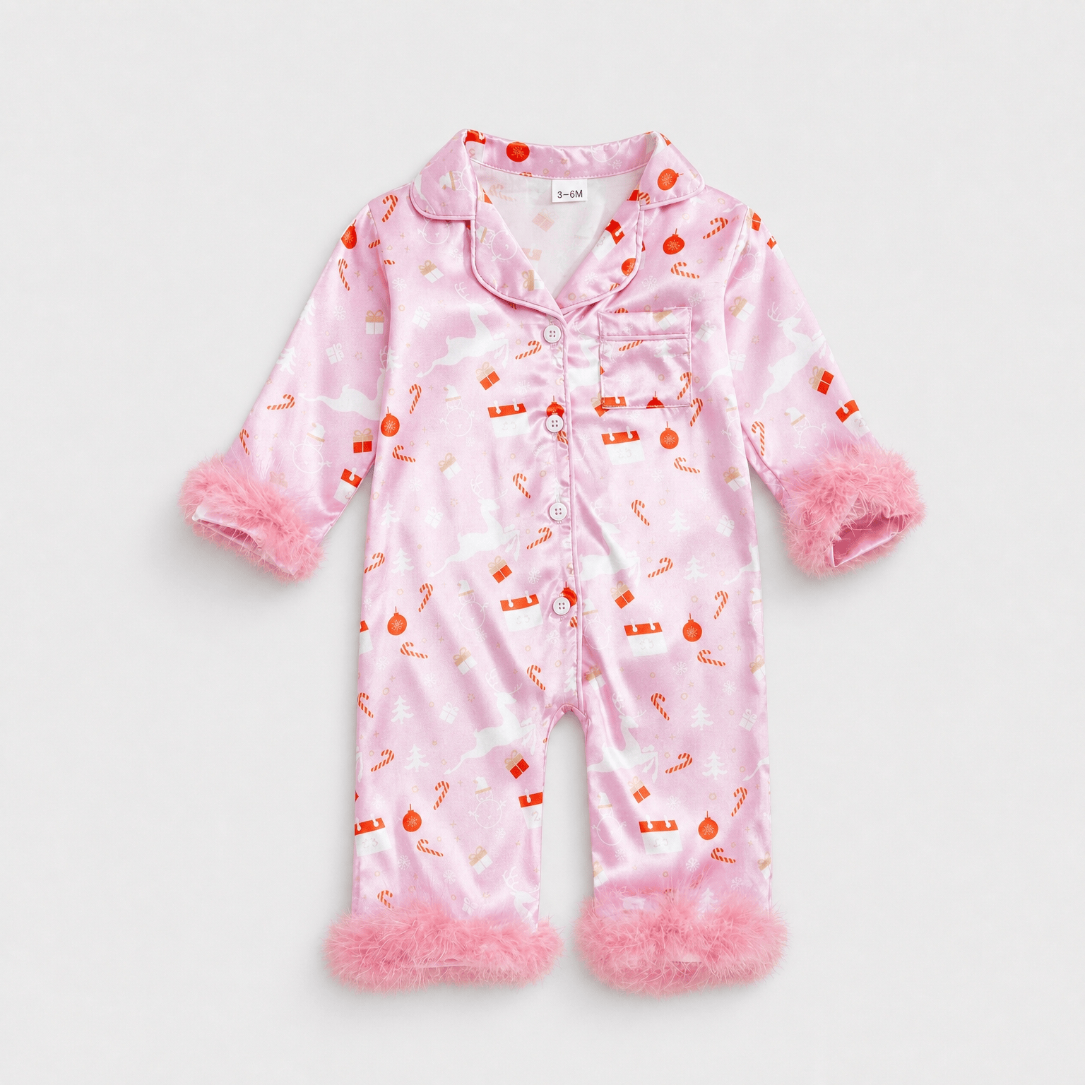 Pyjama Bébé Noël Rose