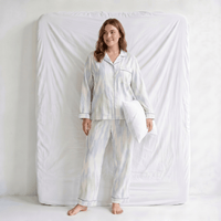 Pyjama Bleu Ciel Coton Femme