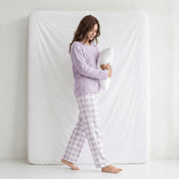 Pyjama Chaud Polaire Femme Violet