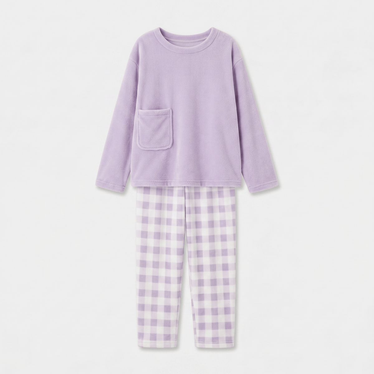 Pyjama Chaud Polaire Femme Violet