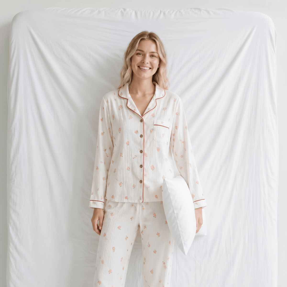 Pyjama Col Chemise Femme