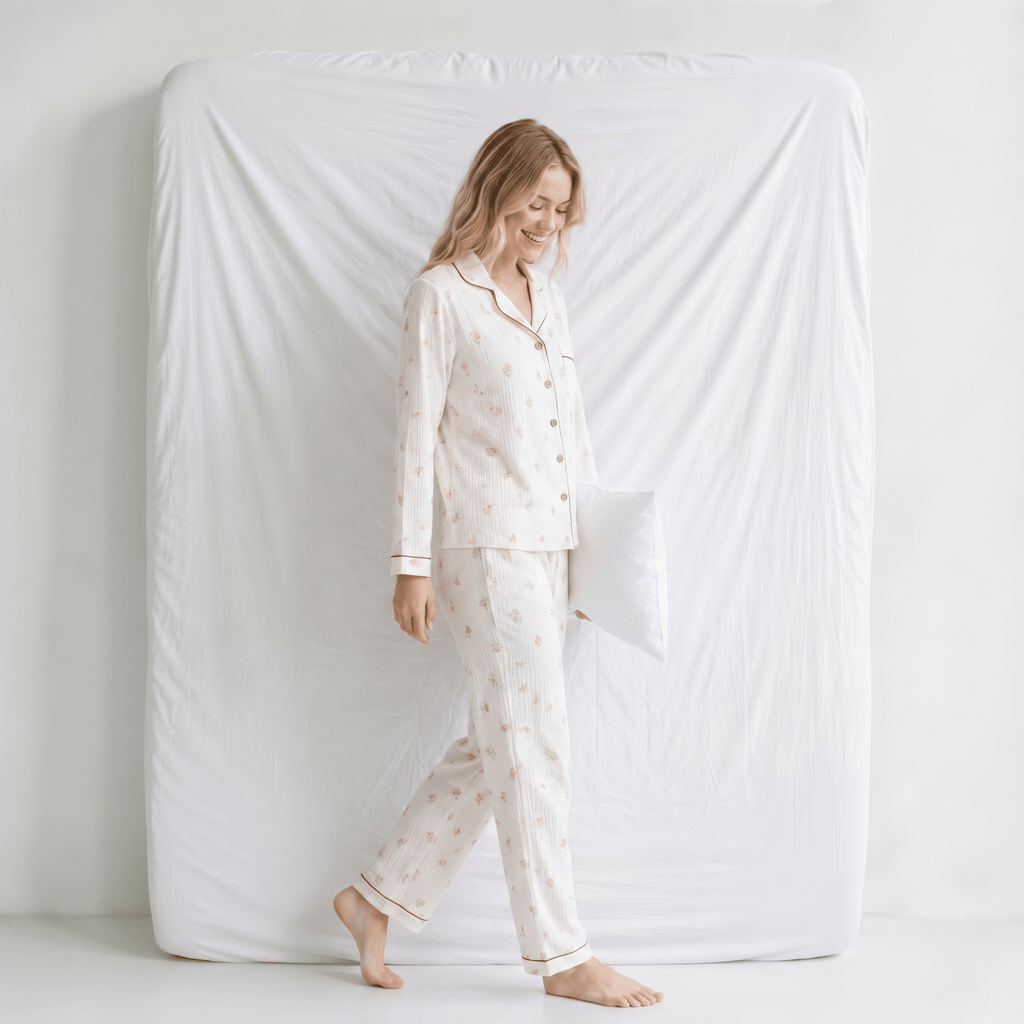 Pyjama Col Chemise Femme