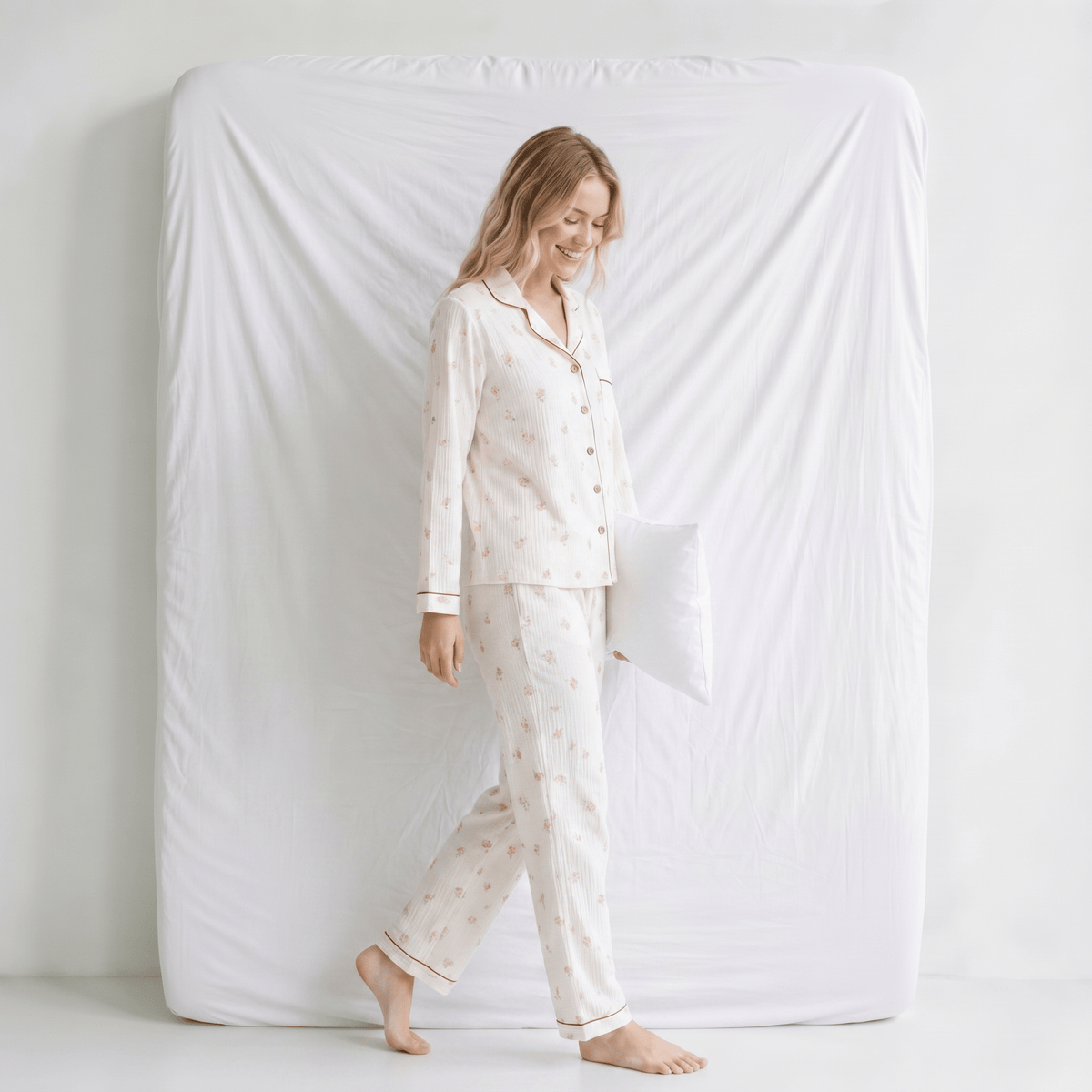 Pyjama Col Chemise Femme