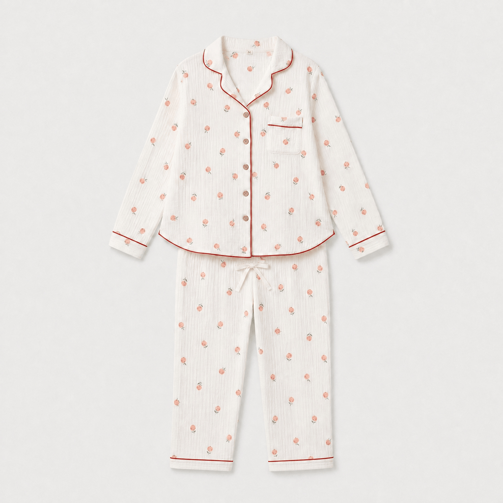 Pyjama Col Chemise Femme