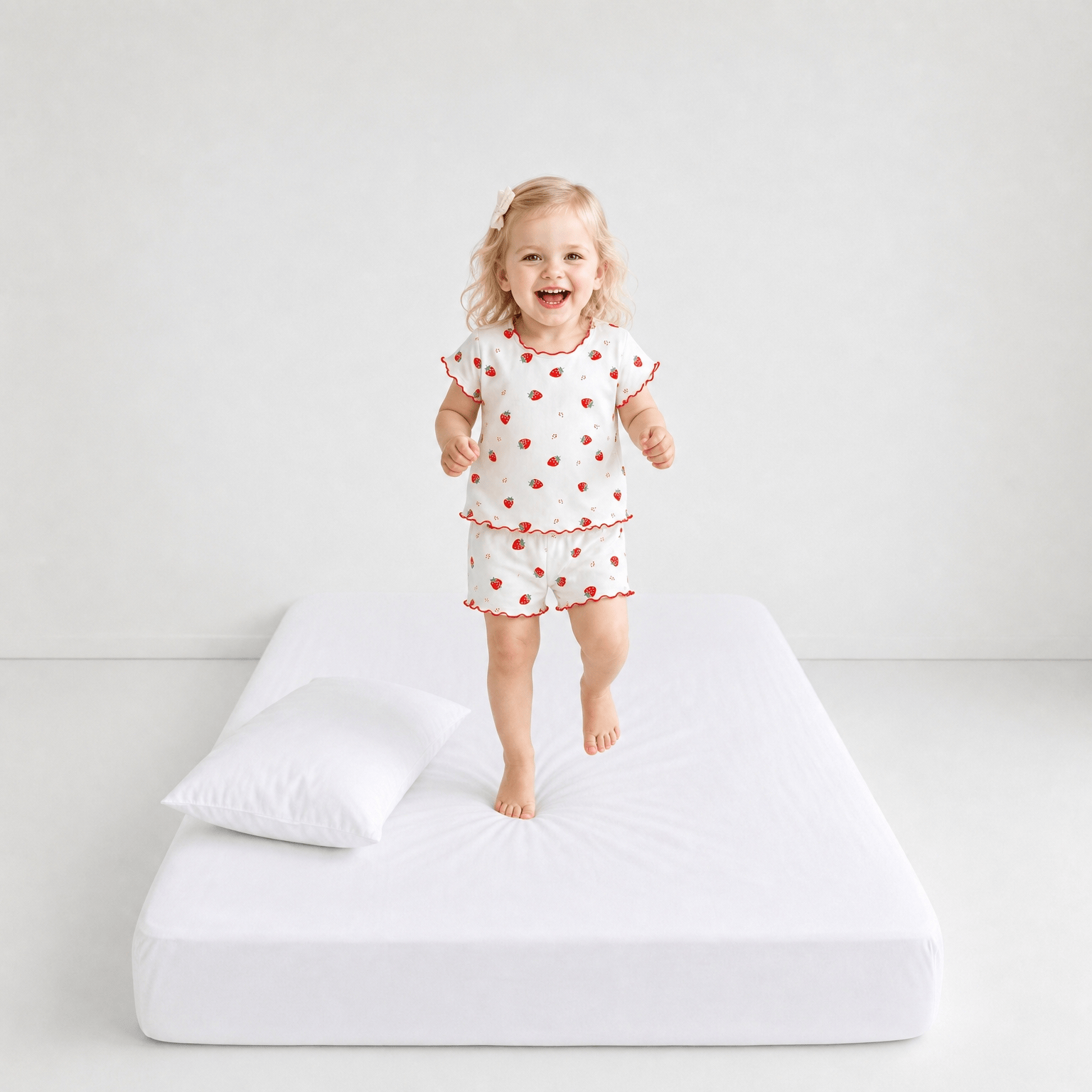 Pyjama Coton Blanc Fille