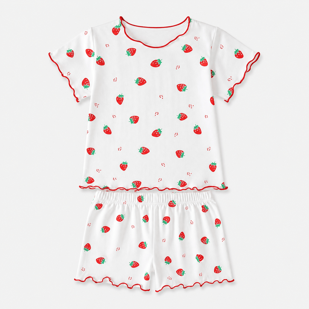 Pyjama Coton Blanc Fille