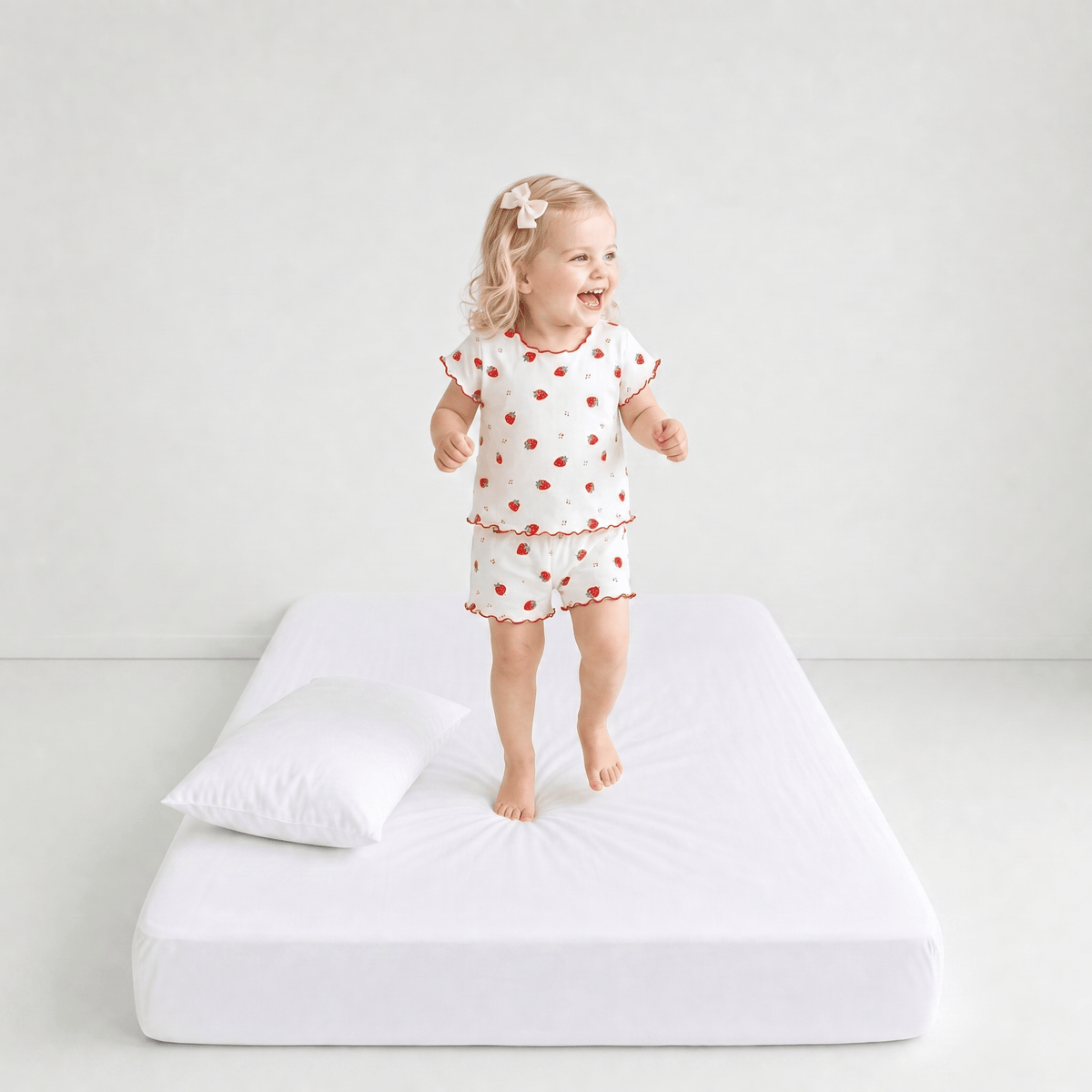 Pyjama Coton Blanc Fille