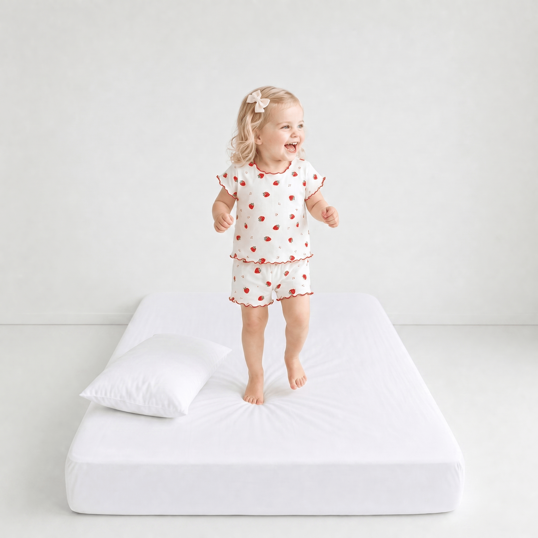 Pyjama Coton Blanc Fille