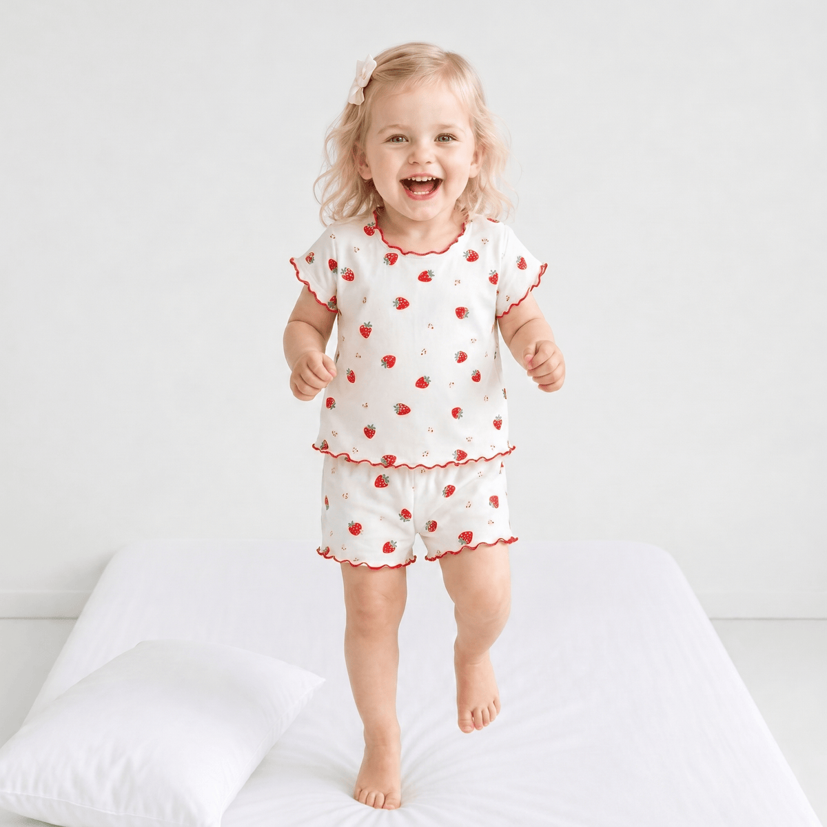 Pyjama Coton Blanc Fille