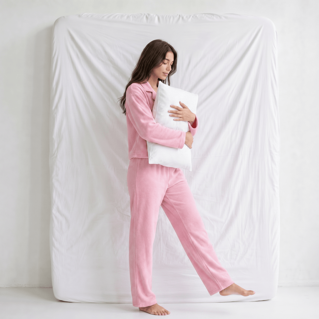 Pyjama en Velours Femme Rose
