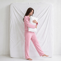 Pyjama en Velours Femme Rose