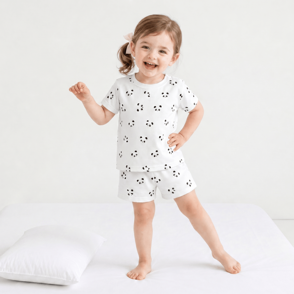 Pyjama Enfant Blanc Été