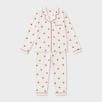 Pyjama Femme Blanc Cerise