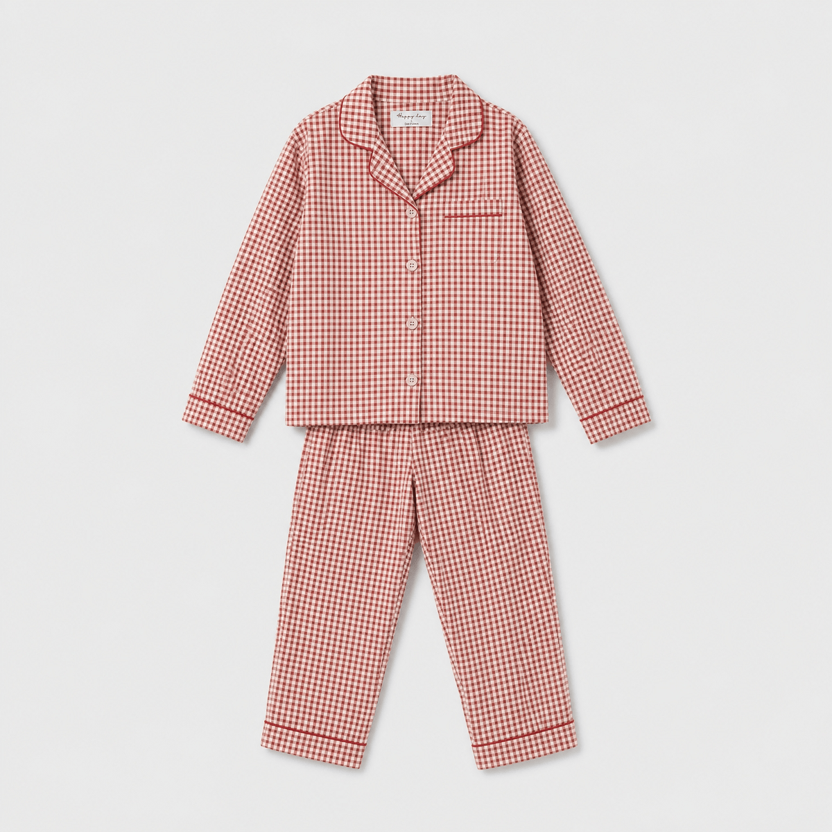 Pyjama Femme Carreaux Rouge