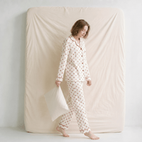 Pyjama Femme Coeurs Rouges