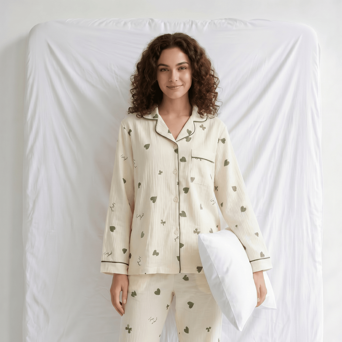 Pyjama Femme Col Chemise