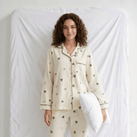 Pyjama Femme Col Chemise