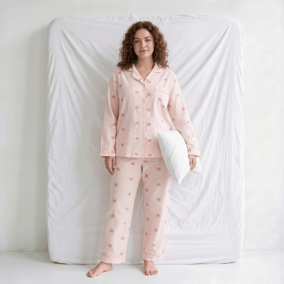 Pyjama Femme Coton Manches Longues