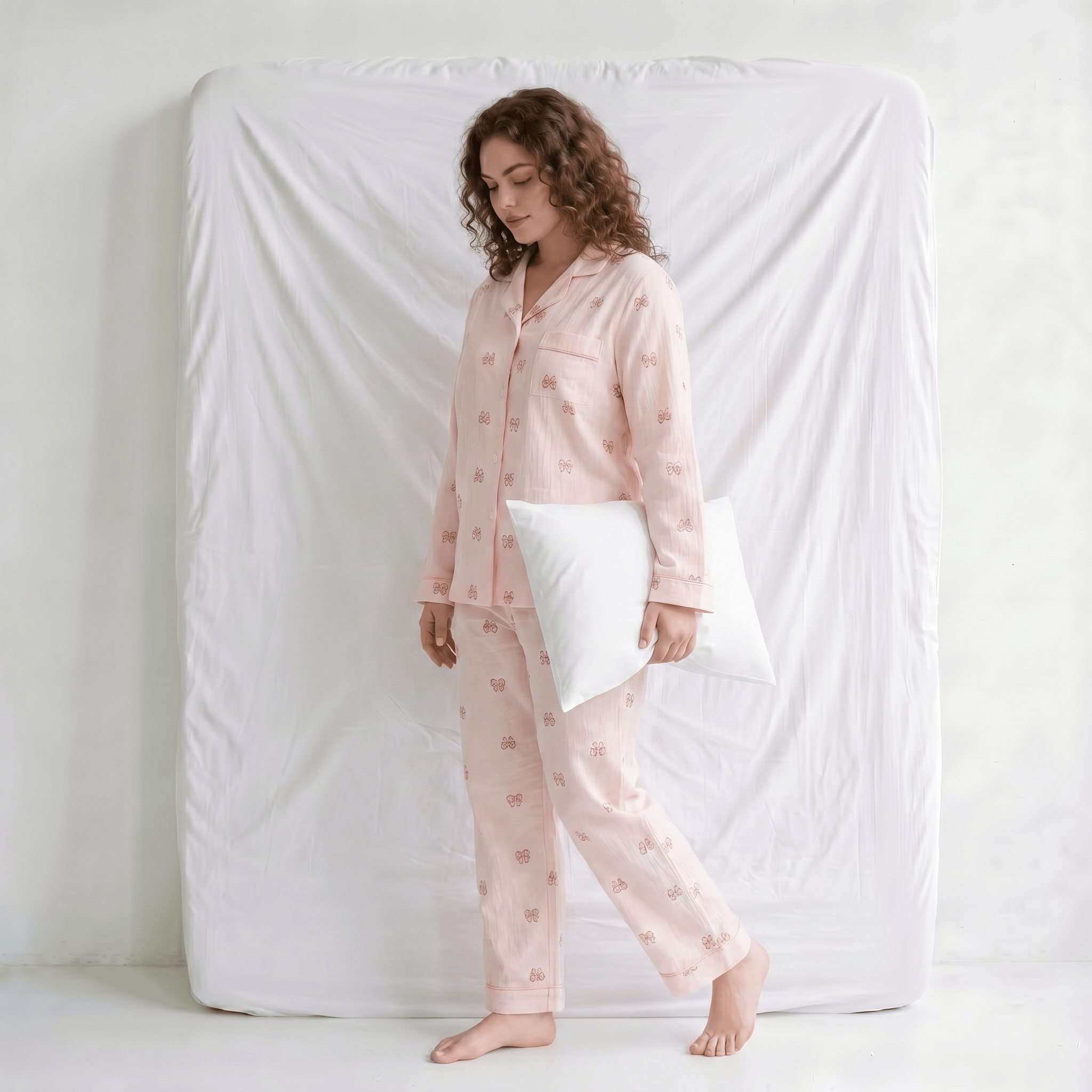 Pyjama Femme Coton Manches Longues