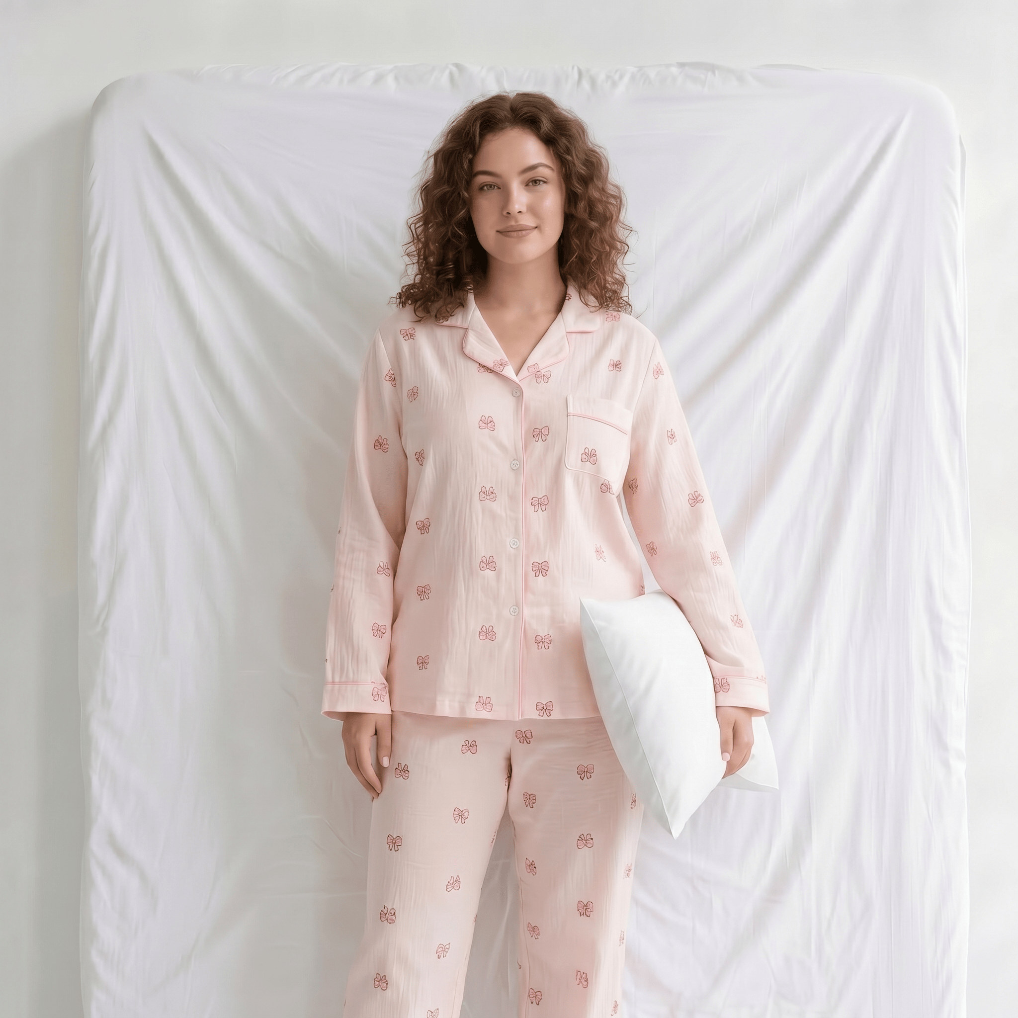 Pyjama Femme Coton Manches Longues