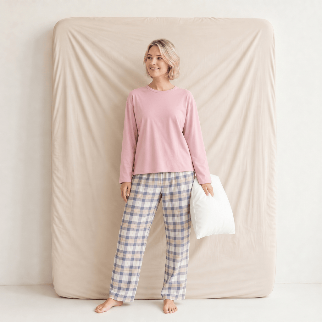 Pyjama Femme Coton Rose