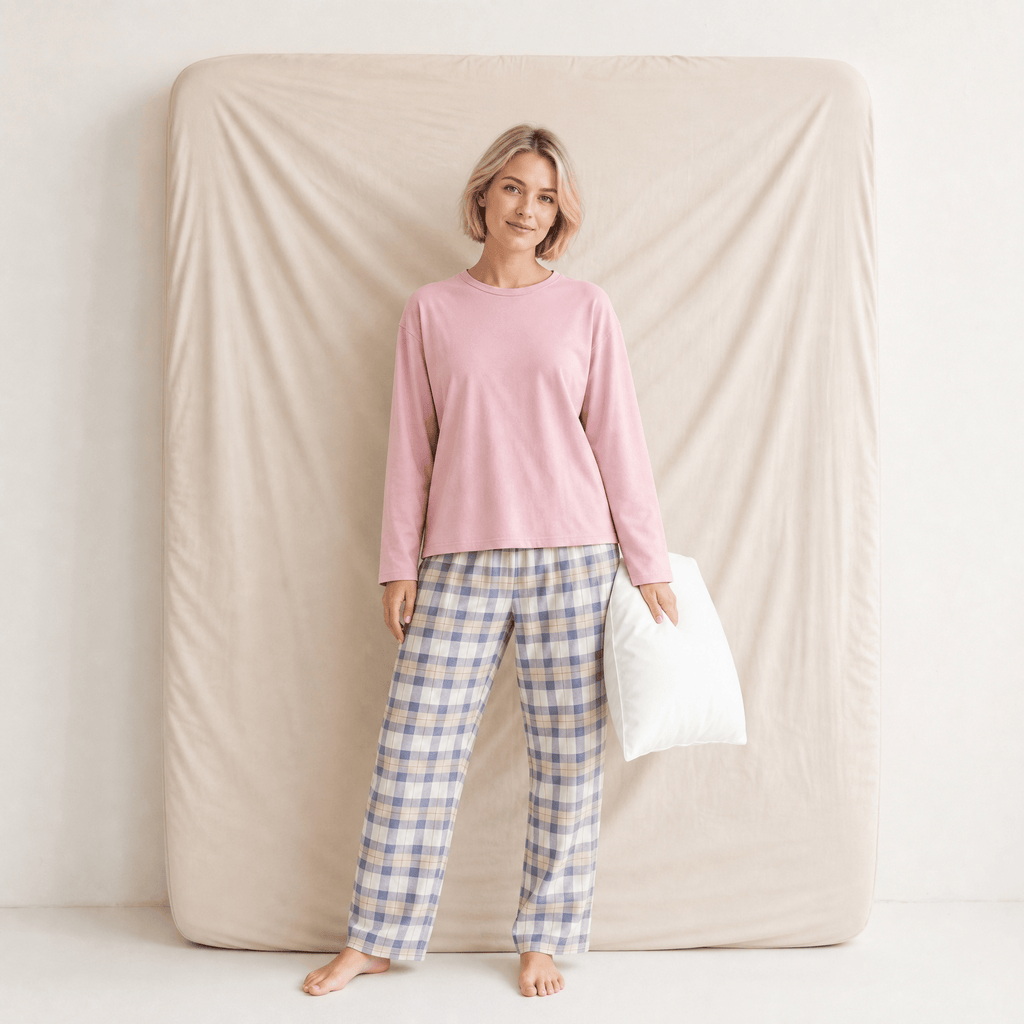 Pyjama Femme Coton Rose