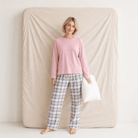 Pyjama Femme Coton Rose