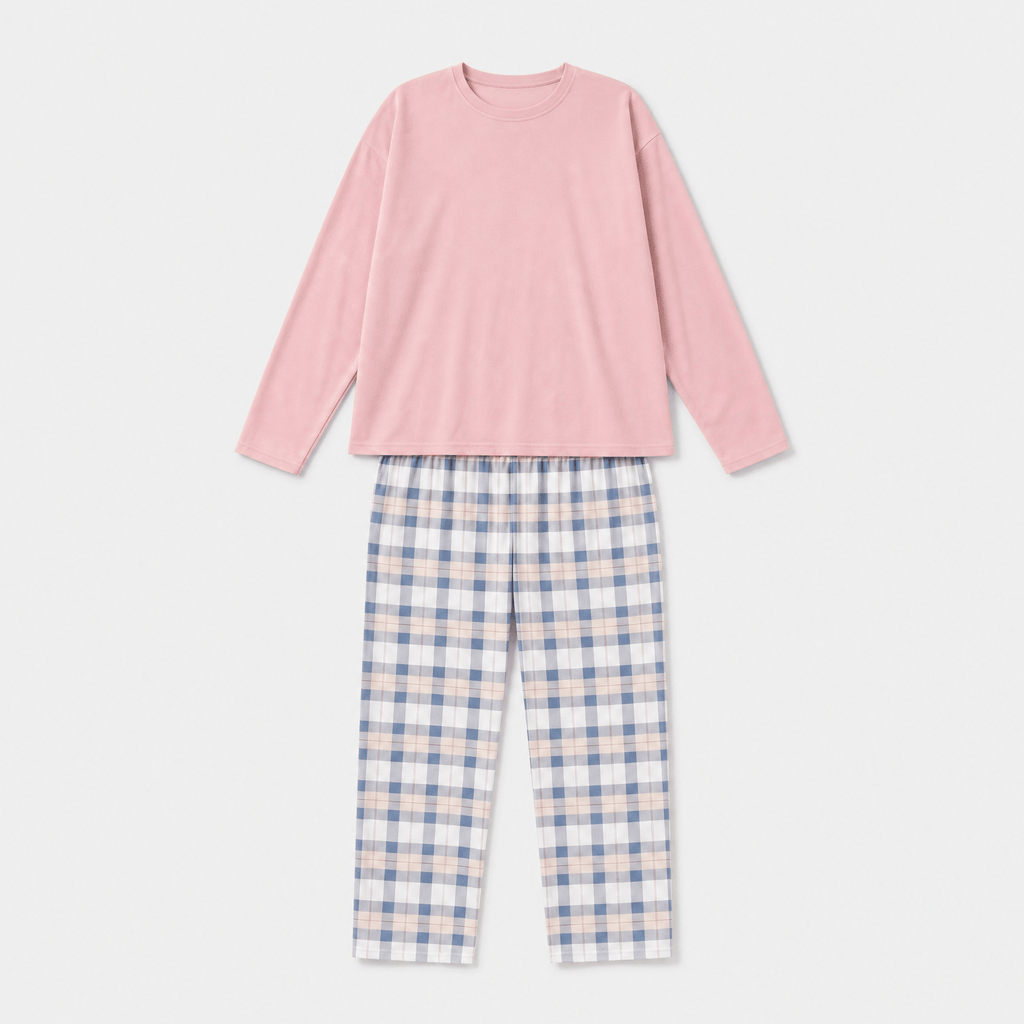 Pyjama Femme Coton Rose