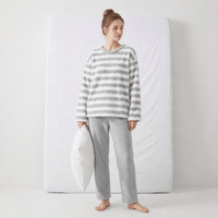 Pyjama Femme en Flanelle Rayures