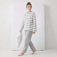 Pyjama Femme en Flanelle Rayures