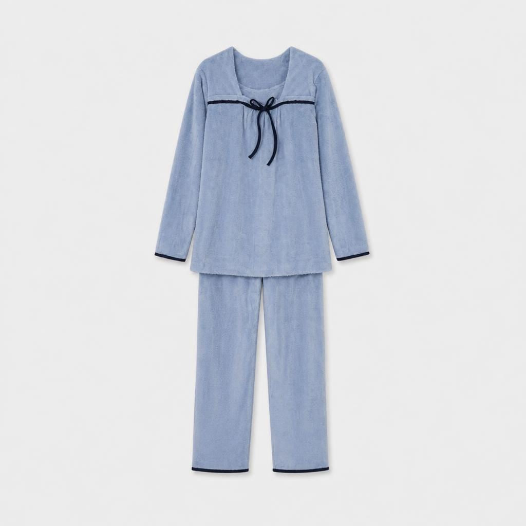Pyjama Femme Flanelle Bleu