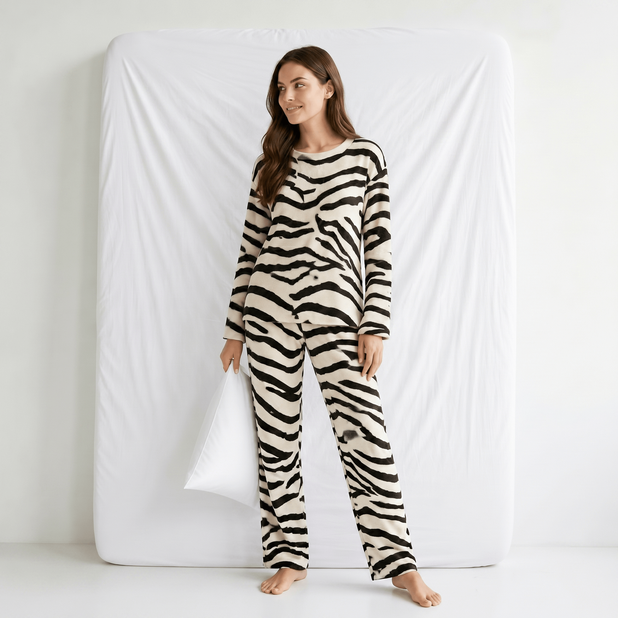 Pyjama Femme Flanelle Rayé