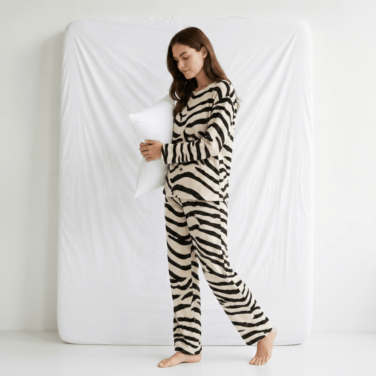 Pyjama Femme Flanelle Rayé