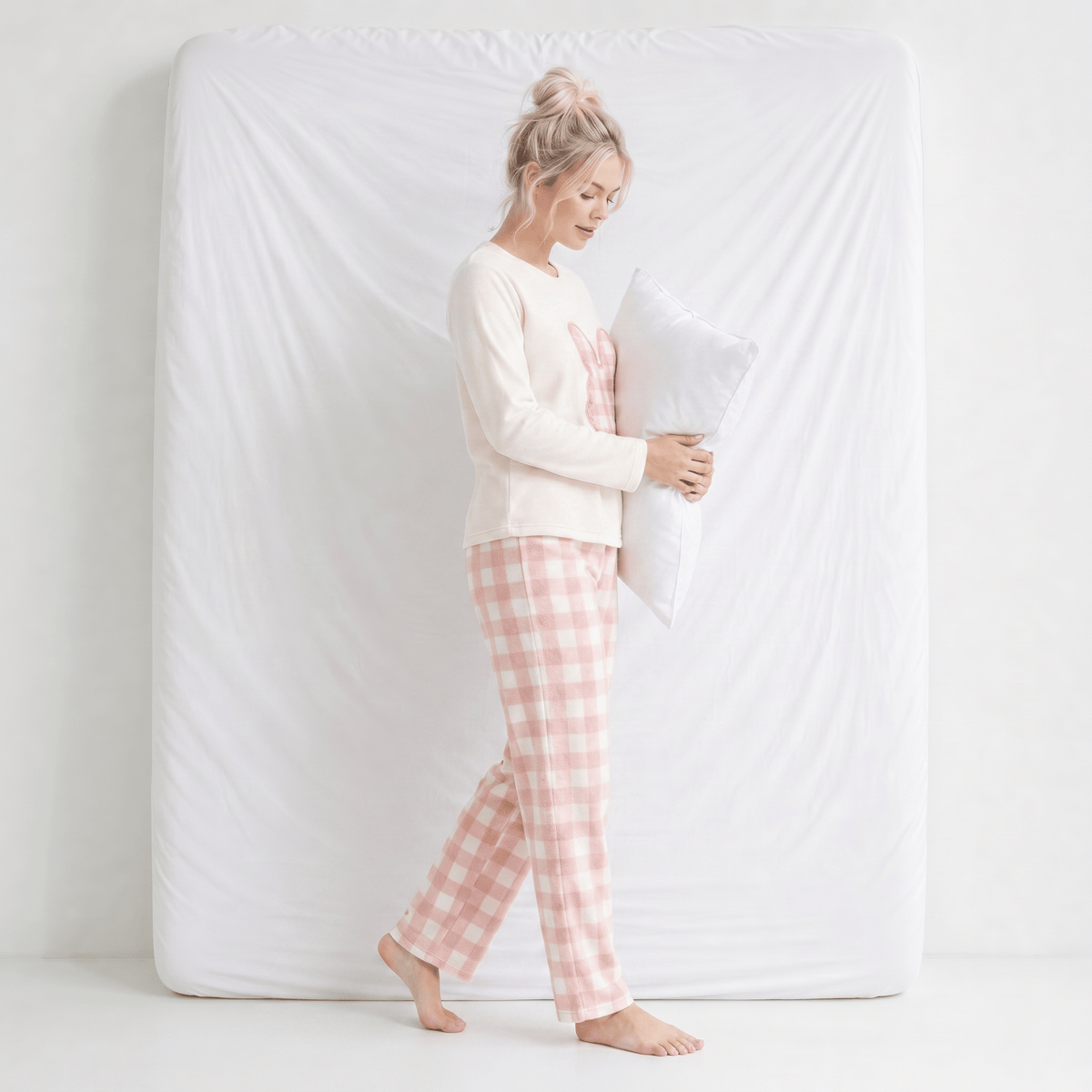 Pyjama Femme Lapin Rose