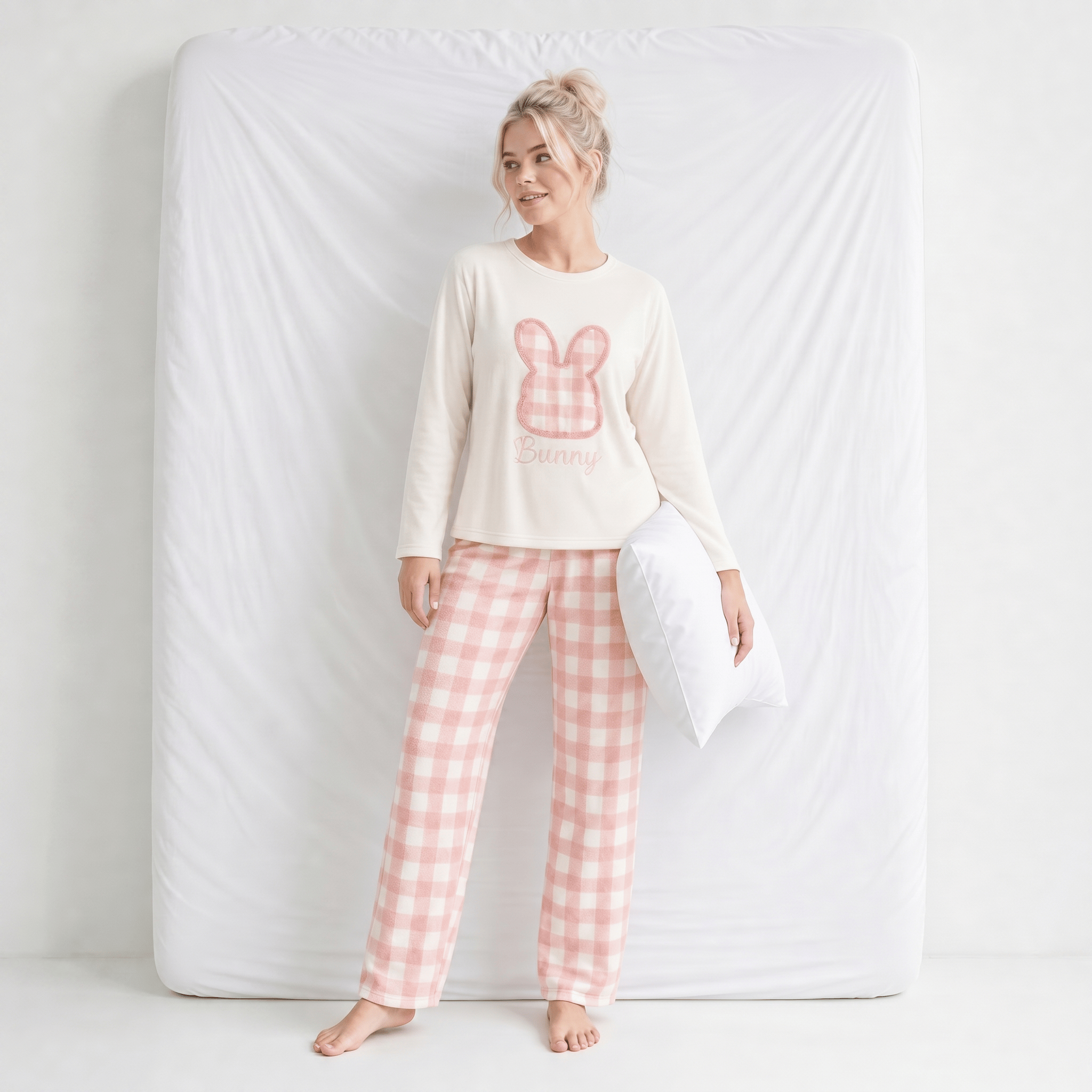 Pyjama Femme Lapin Rose