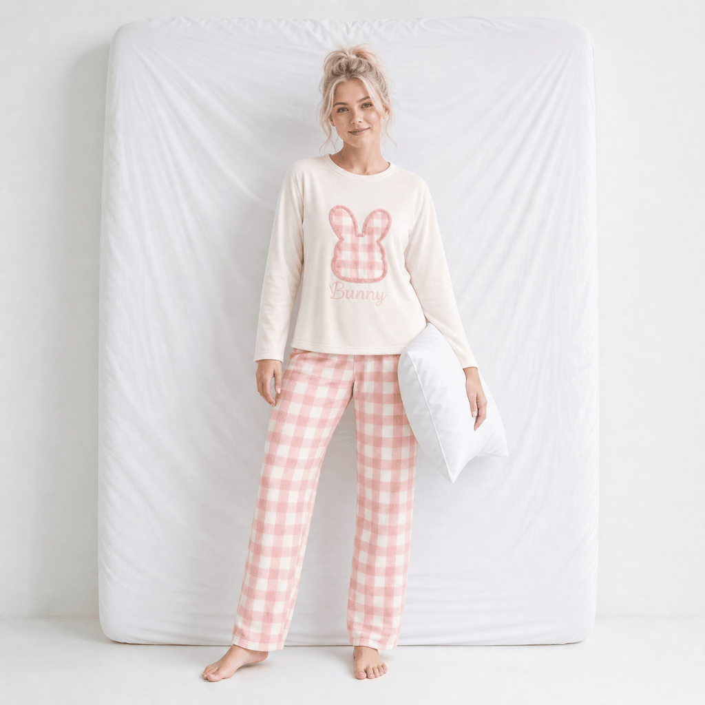 Pyjama Femme Lapin Rose