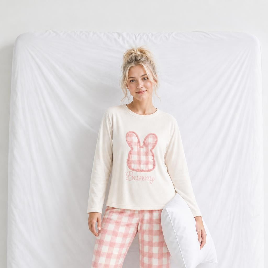 Pyjama Femme Lapin Rose