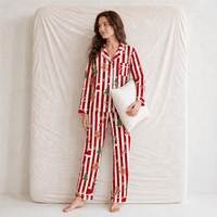 Pyjama Femme Noël Rayures