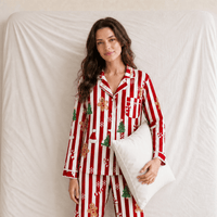 Pyjama Femme Noël Rayures