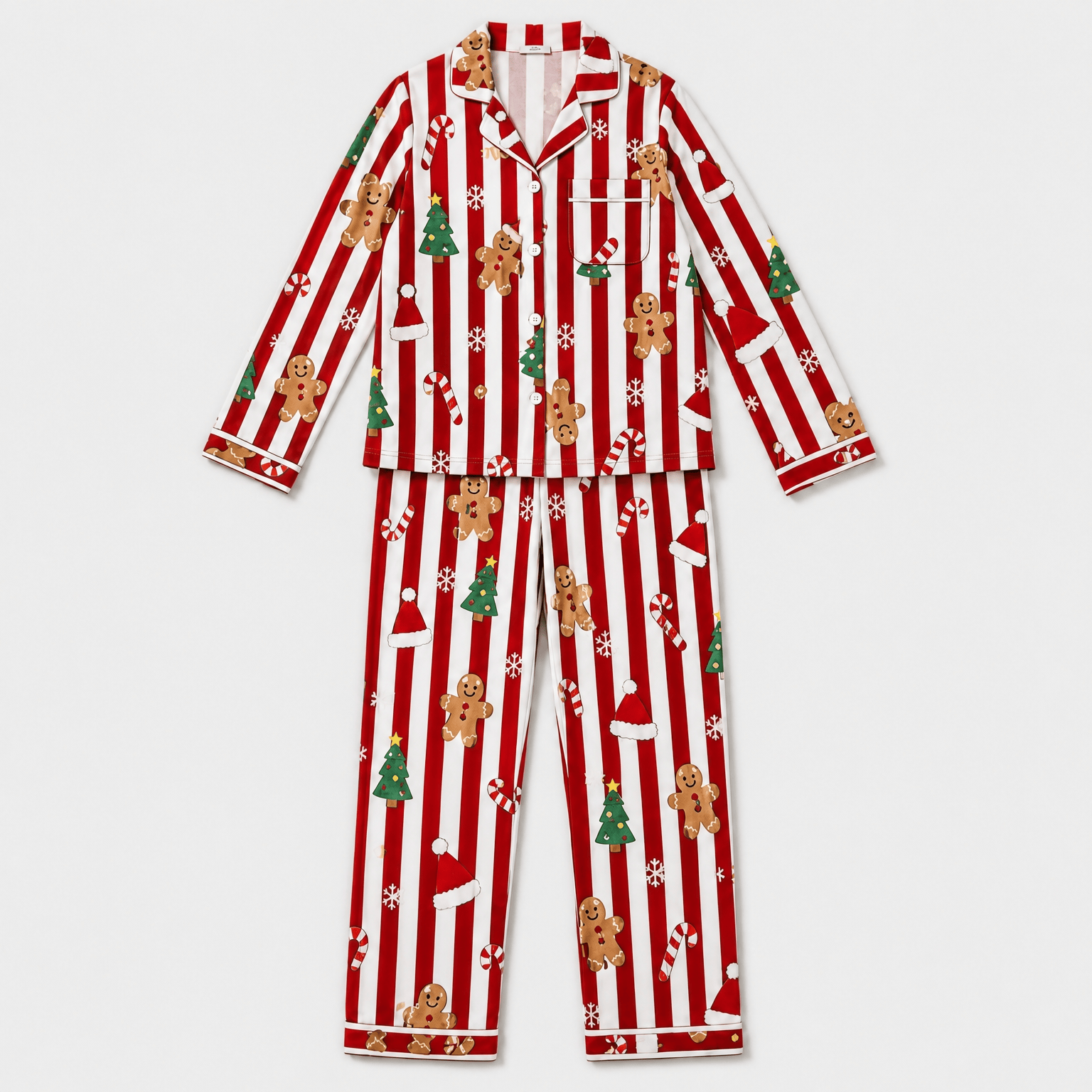 Pyjama Femme Noël Rayures
