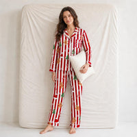 Pyjama Femme Noël Rayures