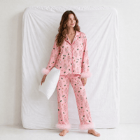 Pyjama Femme Noël Rose