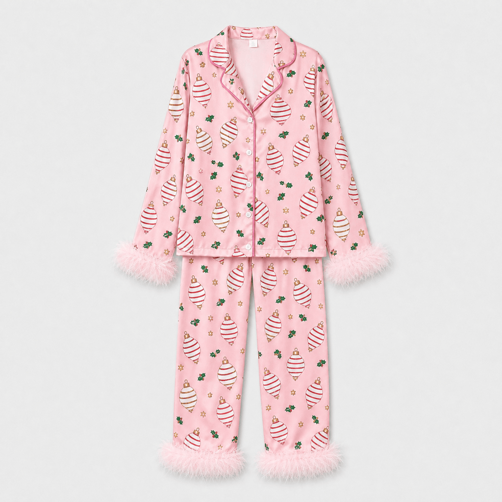 Pyjama Femme Noël Rose