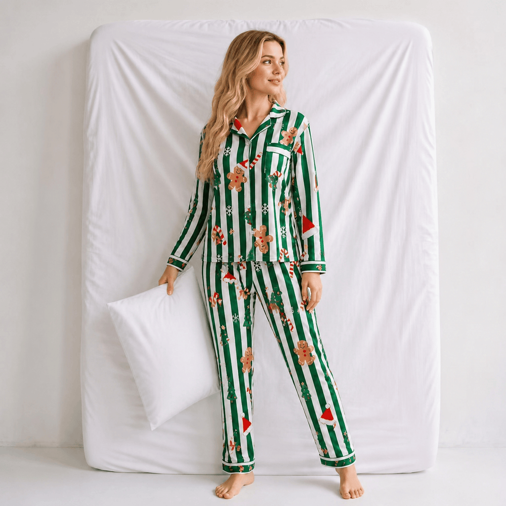 Pyjama Femme Noël Vert