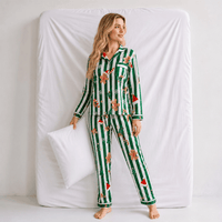 Pyjama Femme Noël Vert