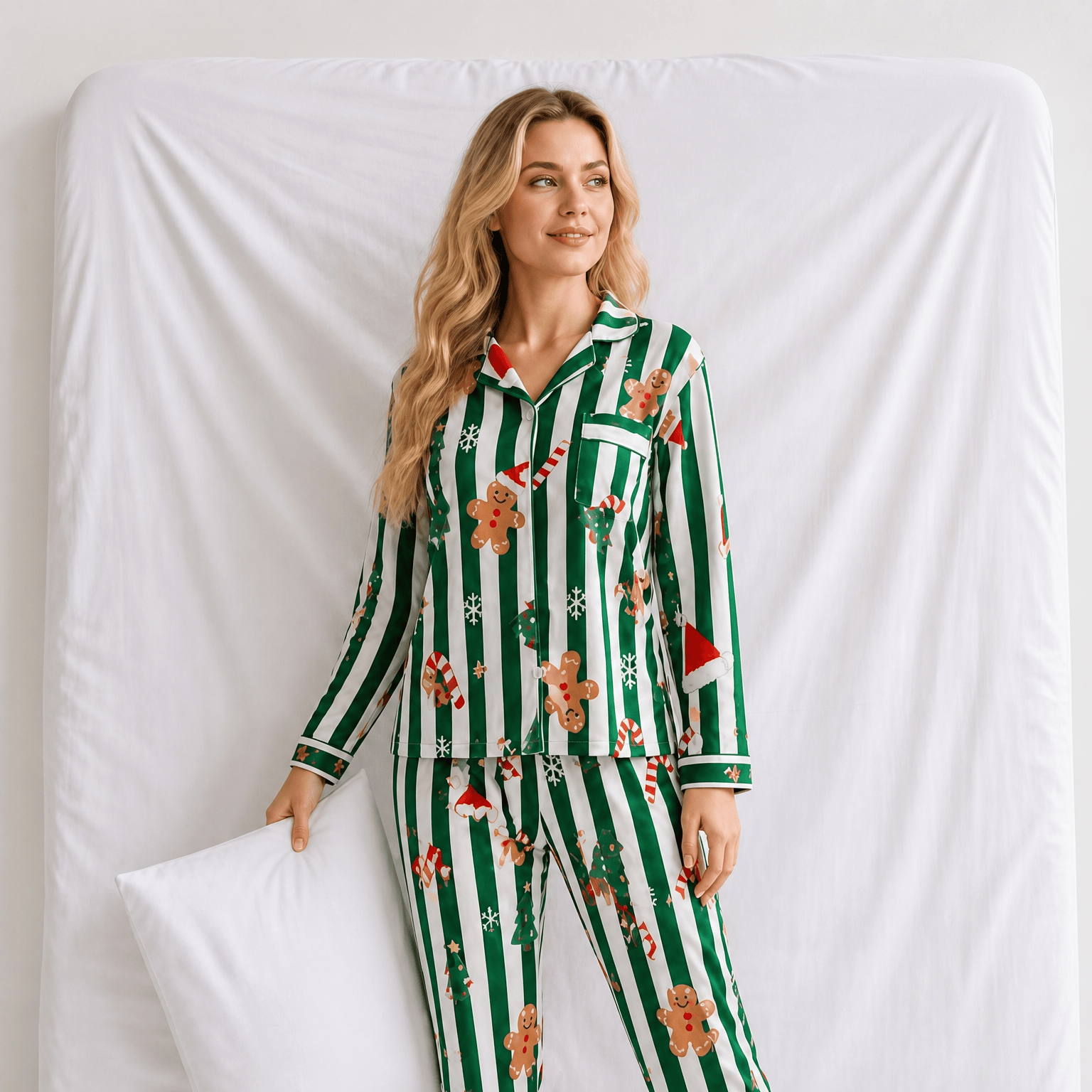 Pyjama Femme Noël Vert